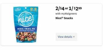Walgreens Nice! Snacks offer