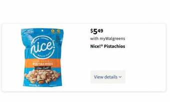 Walgreens Nice! Pistachios offer