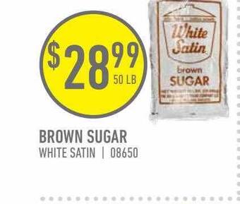 US Foods Chef's Store Brown Sugar White Satin offer