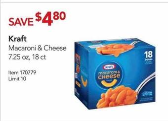 Costco Kraft Macaroni & Cheese offer