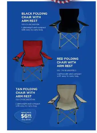 Curacao Black Folding Chair With Arm Rest , Red Folding Chair With Arm Rest , Tan Folding Chair With Arm Rest offer