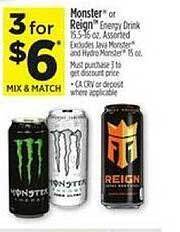 Dollar General Monster Or Reign offer