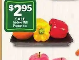 Dollar General Sale Tri-color Bell Peppers 3 Pk offer