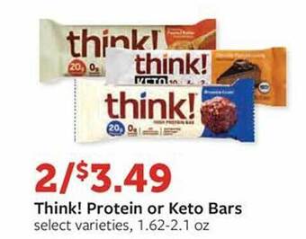 Fareway Think Protein Or Keto Bars offer