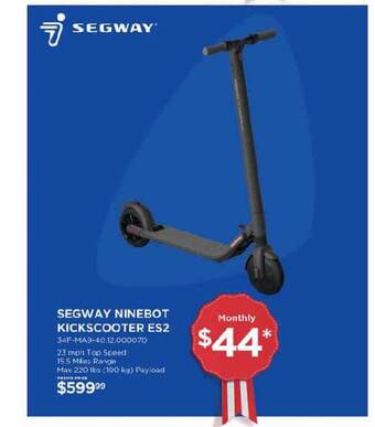Curacao Segway Ninebot Kickscooter ES2 offer