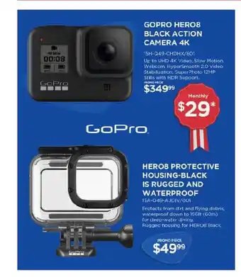 Curacao GoPro Hero8 Black Action Camera 4K , Hero8 Protective Housing-Black Is Rugged And Waterproof offer