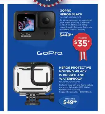 Curacao GoPro Hero9 Black , Hero9 Protective Housing -Black Is Rugged And Waterproof offer