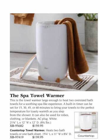 Hammacher Schlemmer The Spa Towel Warmer offer