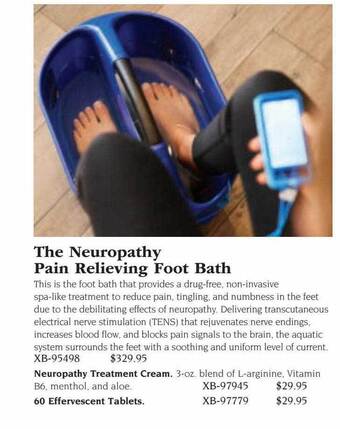 Hammacher Schlemmer The Neuropathy Pain Relieving Foot Bath offer