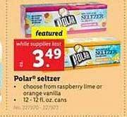 Lidl Polar Seltzer offer