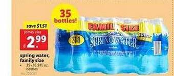 Lidl Spring Water Family Size offer