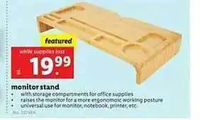 Lidl Monitor Stand offer