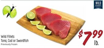Sprouts Farmers Market Wild Fillets Tuna, Cod Or Swordfish offer