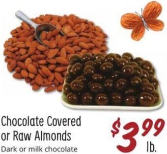 Sprouts Farmers Market Chocolate Covered Or Raw Almonds offer