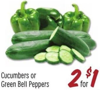 Sprouts Farmers Market Cucumbers Or Green Bell Peppers offer