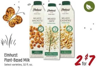 Sprouts Farmers Market Elmhurst Plant-Based Milk offer