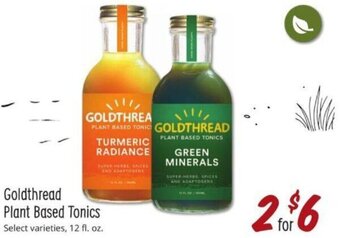 Sprouts Farmers Market Goldthread Plant Based Tonics offer