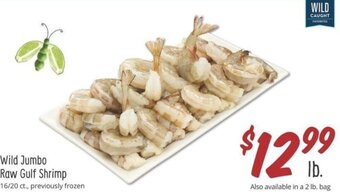 Sprouts Farmers Market Wild Jumbo Raw Gulf Shrimp offer