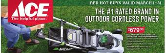 Ace Hardware Ego Power+ 56 Volt Select Cut Touch Drive Self-propelled Mower offer