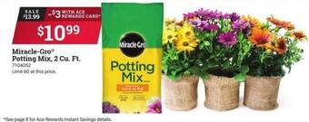 Ace Hardware Miracle-gro Potting Mix offer