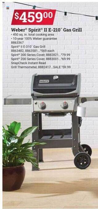 Ace Hardware Weber Spirit Ii E-210 Gas Grill offer