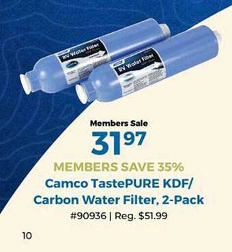 Camping World Water Filter offer
