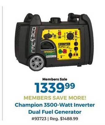 Camping World Dual Fuel Generator offer