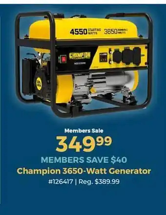 Camping World Generator offer