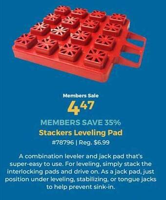 Stackers Leveling Pad