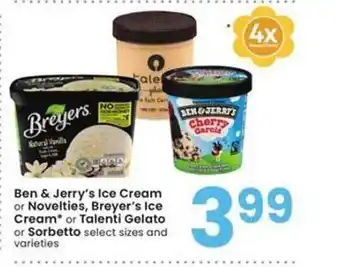Albertsons Ice Cream Or Sorbetto offer