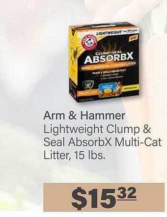 Commissary Arm & Hammer Lightweight Clump & Seal Absorbx Multi-cat Litter offer