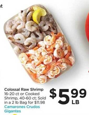 Food 4 Less Colossal Raw Shrimp offer