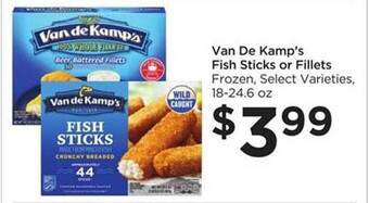 Food 4 Less Van De Kamp's Fish Sticks Or Fillets Select Varieties offer