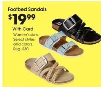 Fred Meyer Footbed Sandals offer