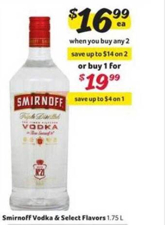 Winn Dixie Smirnoff Vodka offer