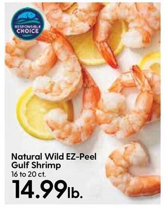 Hy-Vee Natural Wild Ez Peel Gulf Shrimp offer