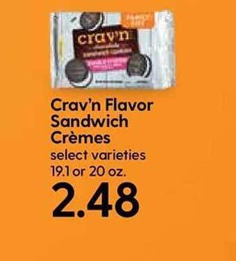 Hy-Vee Crav'n Flavor Sandwich Crèmes offer