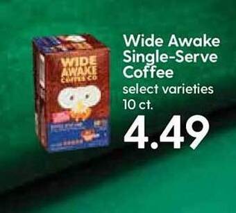 Hy-Vee Wide Awake Single-serve Coffee Select Varieties offer
