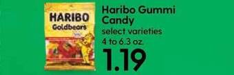 Hy-Vee Haribo Gummi Candy Select Varieties offer