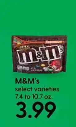 Hy-Vee M&m's Select Varieties offer