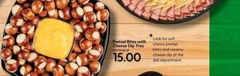 Hy-Vee Pretzel Bites With Cheese Dip Tray offer