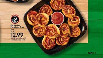 Hy-Vee Pepperoni Pinwheel Tray offer