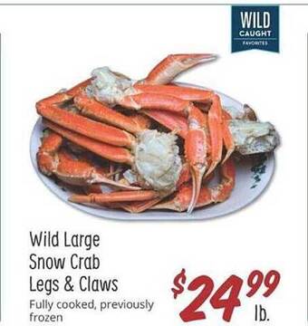 Sprouts Farmers Market Wild Large Snow Crab Legs & Claws offer