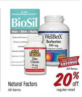 Sprouts Farmers Market Natural Factors offer