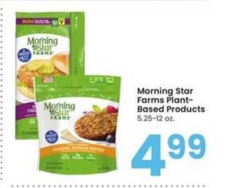 Albertsons Morning Star Farms Plant Based Products offer
