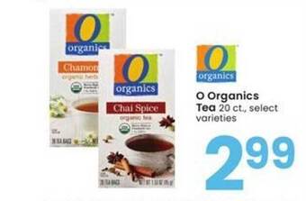 Albertsons O Organics Tea offer