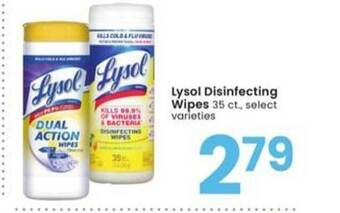 Albertsons Lysol Disinfecting Wipes offer