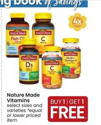 Albertsons Nature Made Vitamins offer