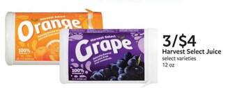 Fareway Harvest Select Juice offer