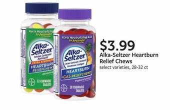 Fareway Alka Seltzer Heartburn Relief Chews offer